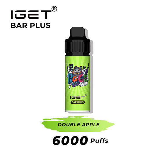 IGET BAR PLUS 6000 PUFFS 0MG DOUBLE APPLE