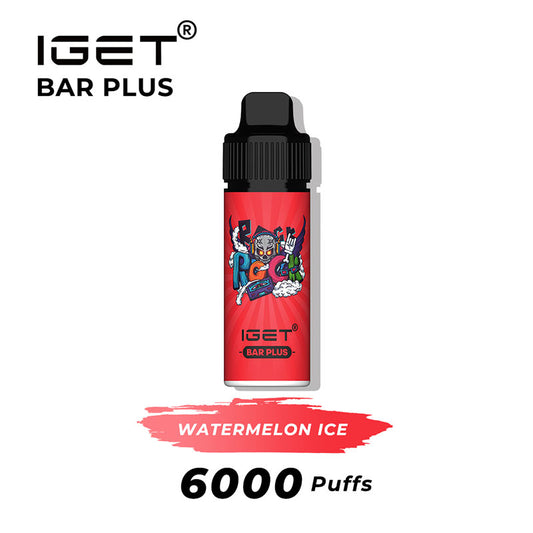 IGET BAR PLUS 6000 PUFFS 0MG WATERMELON ICE
